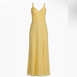 Hutch Mikayla Pale Yellow Midi Dress – Size 8 – NWT